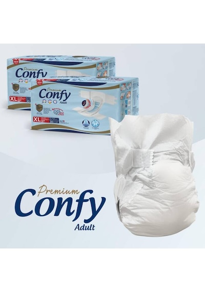 Confy Adult Yetişkin Bezi Extralarge 30 Adet X 2 Paket