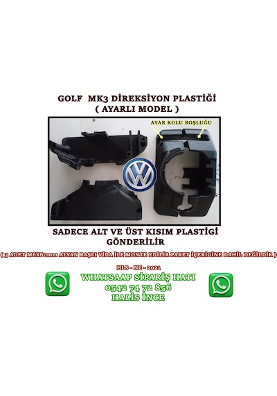 Golf 3 / Vento / Polo Direksiyon Bakaliti Plastik
