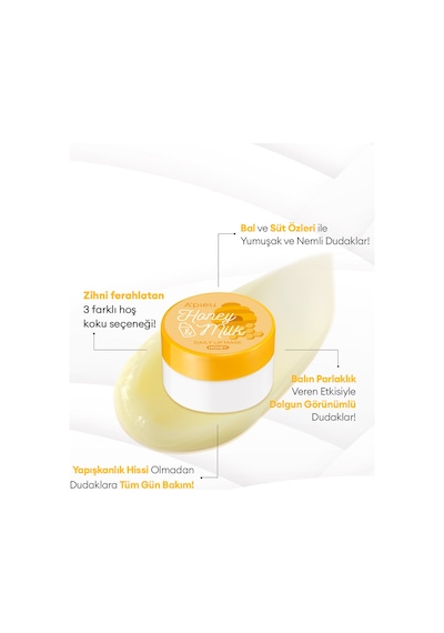 Bal Ve Süt Özlü Besleyici Ve Nemlendirici Dudak Maskesi A'pıeu Honey & Milk Daily Lip Mask Honey