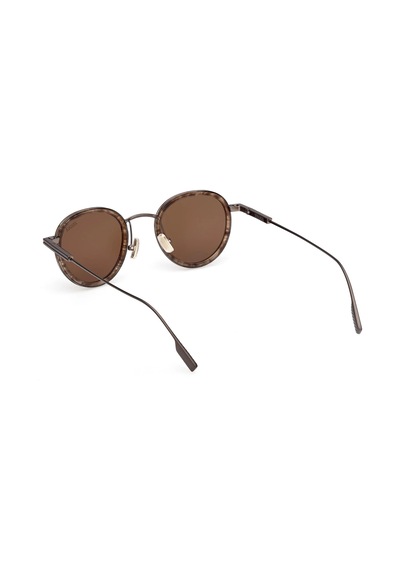 Zegna Ez0276 50e 46 Unısex Güneş Gözlüğü Kahverengi