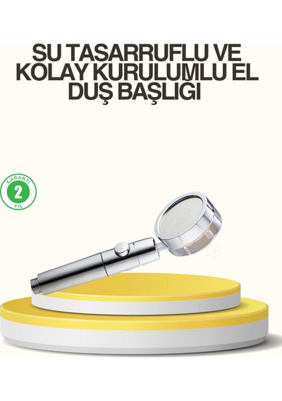Su Basıncını Artıran Sızdırmaz Duş Başlığı - Çok Renkli