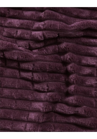 Merinos Modern Line 3 Parça Çift Kişilik Battaniye Seti Kutulu 220x240 Mürdüm Mürdüm