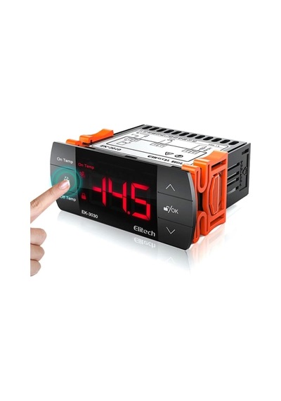 Elitech Ek-3030-30-a Çift Prob Dijital Termostat Geniş Kasa
