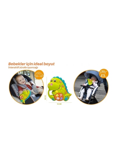 Vardem Eğitici İnteraktif Müzikli Ve Işıklı Dinozor Bebek Oyuncağı Hayvan Sesli Piyano