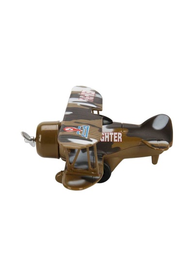 Die-cast Çek-bırak Planör Uçak 15 Cm Oyuncak - Kahverengi