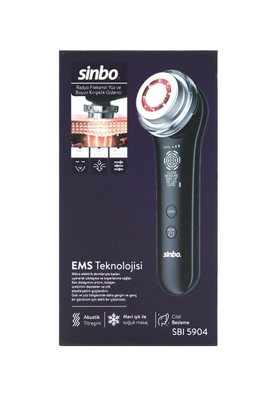 Sinbo Sbı-5904 Radyo Frekanslı Kırışıklık Giderici 5 Farklı Mod Boyun Ems Teknoloji Yüz