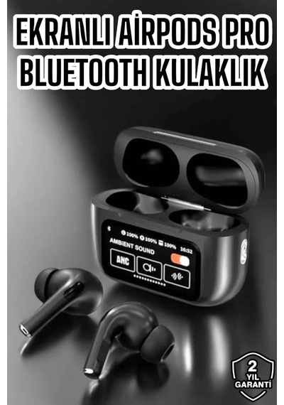 Yeni Nesil Bluetooth Kulaklık Ekranlı Yüksek Ses Kaliteli Uzun Şarj Süreli Normal