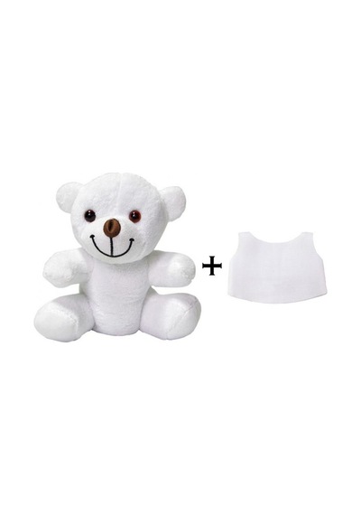 Kişiye Özel Baskılı Peluş Beyaz Ayı