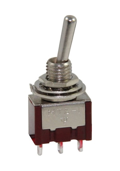 Ayt Ic-139a 3 Pin Ø6mm On Off Toggle Switch Aç Kapa Buton Düğme 2 Kademeli 20mm Mts-102