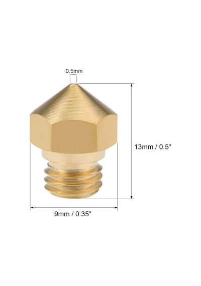 Koodmax 3d Yazıcı Mk10 Extruder 1.75mm / 0.5mm Baskı Kafası Nozzle