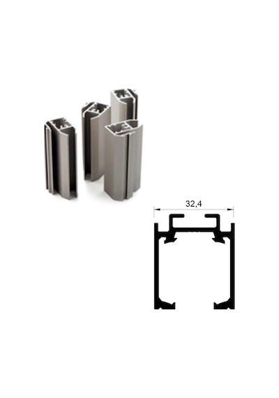 Alüminyum Üst Ray Mat Eloksal 2 Metre 181ry0321084 Renkli