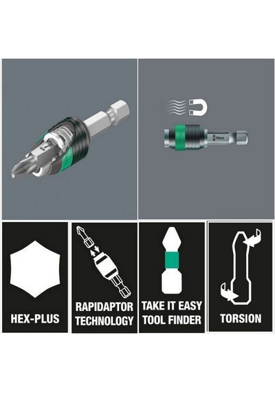 Wera Bit-Check 10 Universal 3 Bits Seti 05056375001