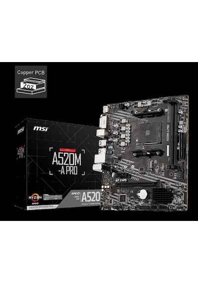 Msı A520m-a Pro Ddr4 4600/1866mhz M.2 Matx Am4-44241