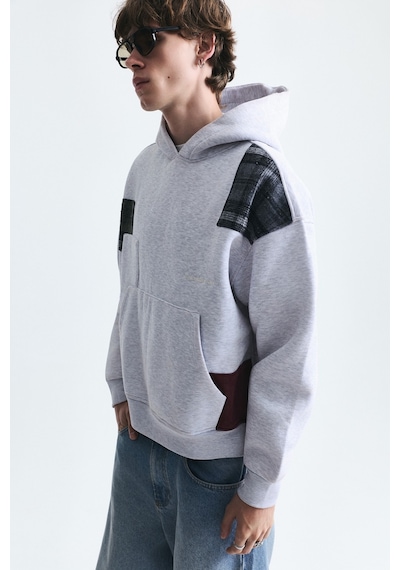 Vamos Boxy Fit Yama Detaylı Sweatshirt Çok Renkli