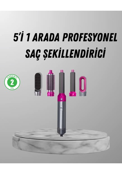 5 İ 1 Arada Saç Şekillendirici Set Kuaför Düzeyinde Performans Ve Ergonomik Tasarım Diğer
