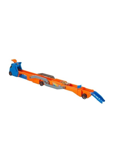 Tır - Yeni Tır - Yeni, Fırlatıcısı Olan Ve 40 Cm&apos Lik Piste Dönüşen Kamyon, 9 Oyuncak Araba Sığabilir, 1:64 Ölçekli Araç Dahildir Hyt83