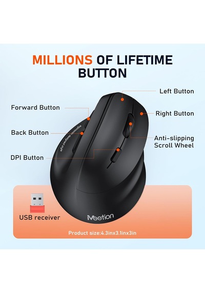 Ergonomik Fare, Kablosuz Dikey Fare Rgb Arkadan Aydınlatmalı Şarj Edilebilir Fare, Bluetooth 5.2 + 3.0 Ve Usb-a Usb-c Adaptörlü 4 Ayarlanabilir Dpı, Mac/windows/andriod/pc/tablet/iPad Uyumlu İçin Diğer Ergonomik Fare, Kablosuz Dikey Fare Rgb Arkadan Aydınlatmalı Şarj Edilebilir Fare, Bluetooth 5.2 + 3.0 Ve Usb-a Usb-c Adaptörlü 4 Ayarlanabilir Dpı, Mac/windows/andriod/pc/tablet/iPad Uyumlu İçin Diğer