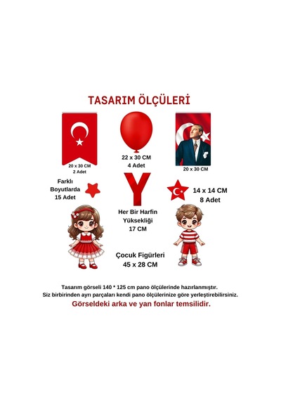 Yaşasın Cumhuriyet Okul Pano Süsü 02 7