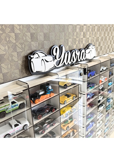 Goodsign Pleksi Kapak 1/64 Hotwheels Uyumlu Oyuncak Hobi 100lü Araba Rafı