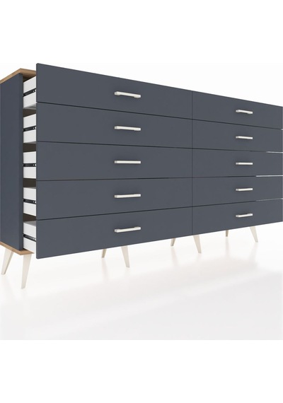 Arges Konsol 10 Çekmeceli 176x30x99 Antrasit-çam/antrasit Antrasit-çam/antrasit Arges Konsol 10 Çekmeceli 176x30x99 Antrasit-çam/antrasit Antrasit-çam/antrasit