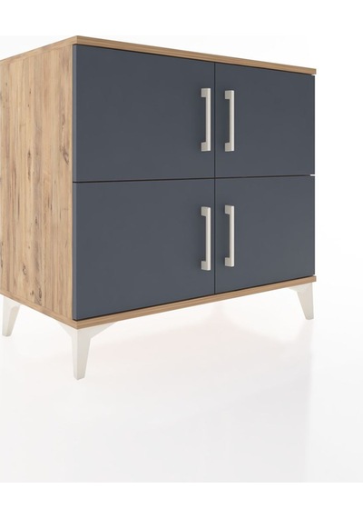 Hyperion Şifonyer Tek Raflı 4 Kapaklı 88x44x80 Çam-antrasit Çam Hyperion Şifonyer Tek Raflı 4 Kapaklı 88x44x80 Çam-antrasit Çam