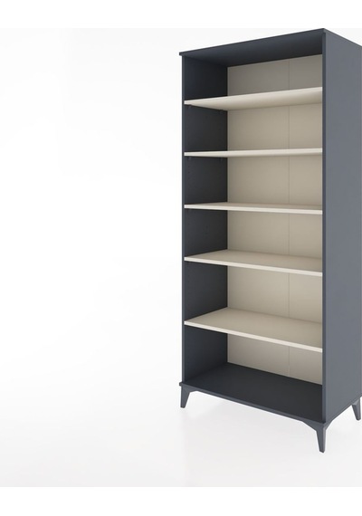 Hyperion Dolap 5 Raflı 88x44x195 Antrasit-aytaşı Antrasit