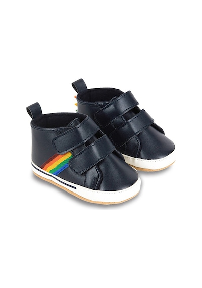 First Step Dino Şeritli Patik Bebek Patik Kışlık, Anaokulu, Kreş, Ev Günlük Ayakkabı G-2358-LACIVERT Lacivert