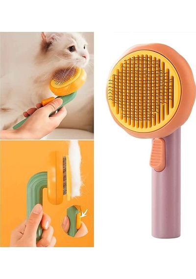 Nunbell Kedi Köpek İçin Balkabağı Basmalı Tarak