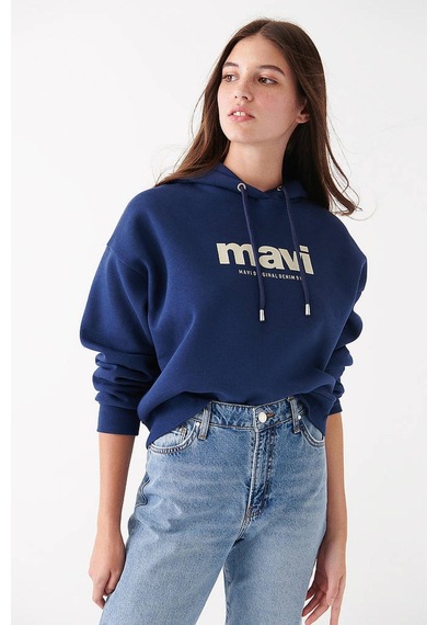 Mavi M168334-70488-22k Mavi Koyu Lacivert Kadın Sweatshirt M168334-70488-R0886 Koyu Lacivert