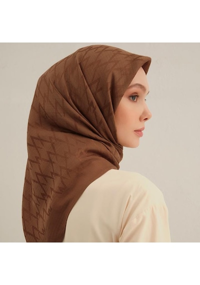 Armine E00oa0444082 74 Armine Lyocell Eşarp 1 Kahverengi