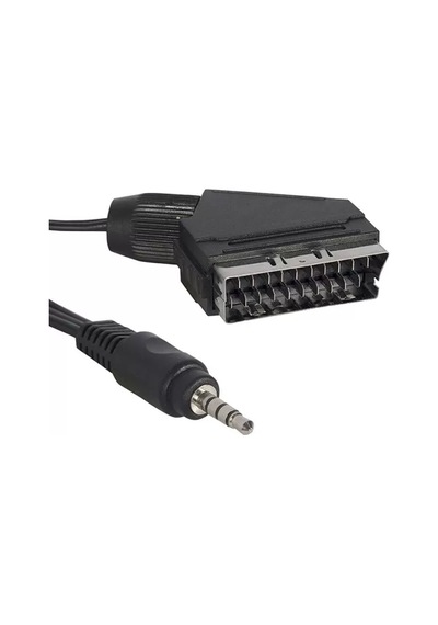 Kablo Scart Kablo 3.5 Mm Stereo 1.2 Metre Kısa