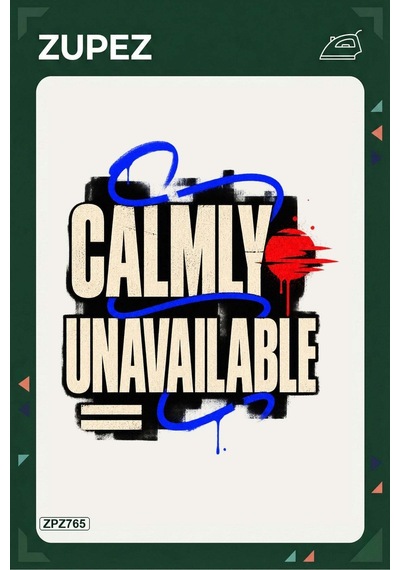 Zpz765 Calmly Unavailable Ütüyle Uygulanabilir Transfer Baskı - 911529646