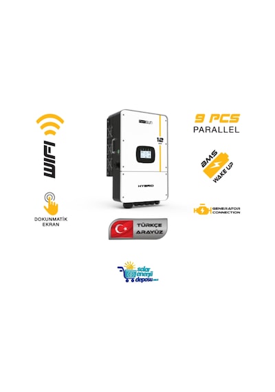 Mexxsun 48v 12 Kw Hibrit Monofaze İnverter Lv