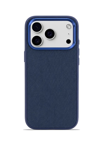 Premium Fabric Cover Midnight Navy İphone 17 Pro Max Lacivert