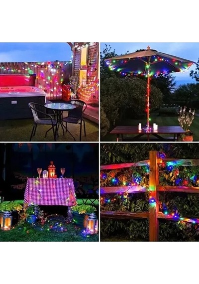 Hubrendy Emin 11m 100 Led Solar Rgb Işık