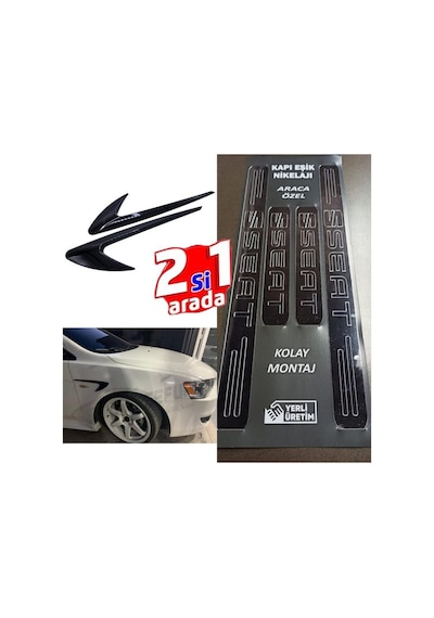 Seat Rapid Uyumlu Kapı Eşiği + Çamurluk Vent