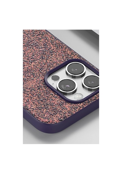 Onegif Apple iPhone Uyumlu 16 Pro Bright Simli Kapak -  Gold Çok Renkli
