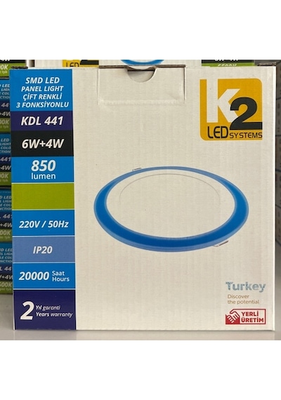 KENDAL KDL441 6+4 MAVİ BEYAZ LED PANEL Diğer