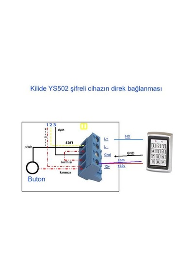 P200 -Rfid Şifreli Geçiş Kapı Kilidi Proximity  Okuyucu