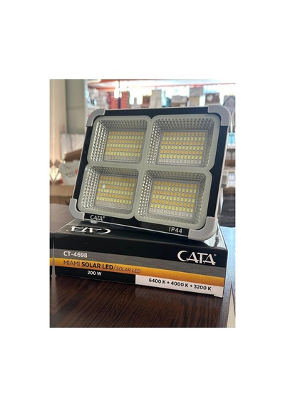 Astec Ct-4698 Miami Solar Led Projektör Yeni Solar Panel Ve Pil Ömrü Güçlendirilmiş