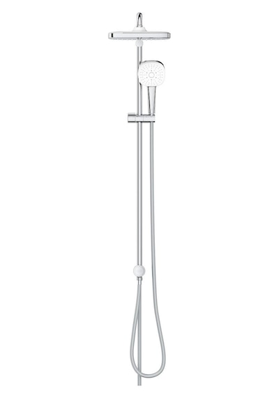 Grohe Tempesta Cosmopolitan System 250 Cube Duvar Bağlantılı, Divertörlü Duş Sistemi - 26694001 Gümüş