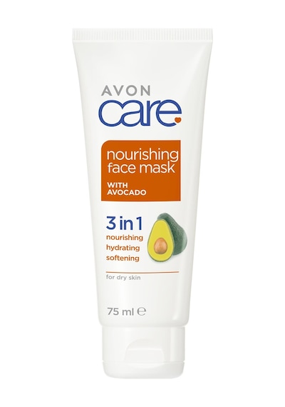 Avon Care Kuru Ciltler İçin 3'ü 1 arada Avokado Özlü Yüz Maskesi