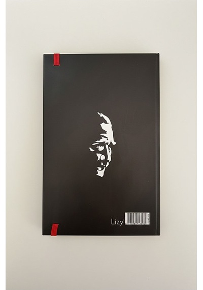 2026 Atatürk Ajanda Premium Sert Kapak Özel Baskı 17x24 Cm Lastikli Ajanda Atatürk Kapaklı Siyah Ofs907ata
