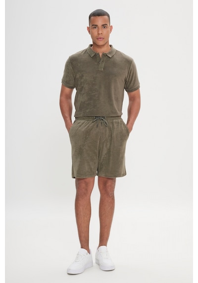 Ac&Co / Altınyıldız Classics Ac&Co / Altınyıldız Classics Standart Fit Normal Kesim Havlu Şort 534685543 Haki