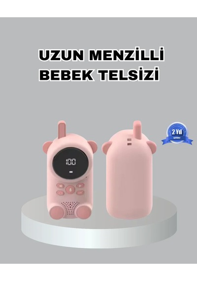 Şarjlı Bebek Telsizi Uzun Mesafe 22 K Lcd Ekran Vox Modu 400 Mah Çok Renkli