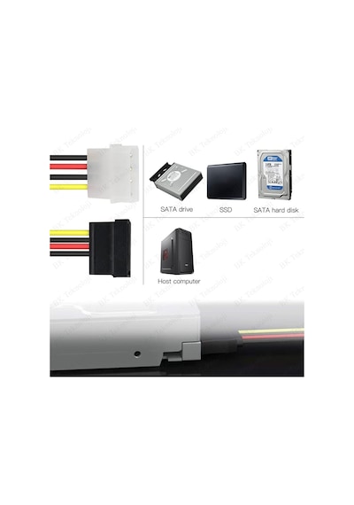 4 Pin Lp4 Molex Erkek To Sata Power Güç Kablosu
