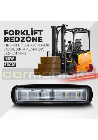 Forklift Redzone Kırmızı Bölge Güvenlik Uyarı Işığı Alan Lambası
