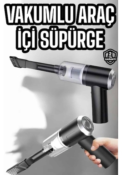 Araç İçi Süpürge Filtreli Şarjlı Süpürge Vakumlu Yıkanabilir Cn