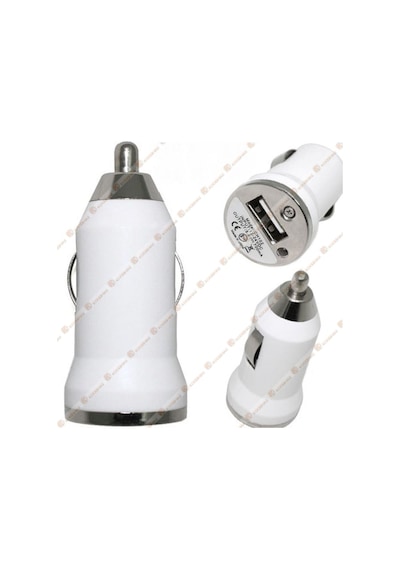 Araba Oto Çakmaklık Usb Araç Şarj Cihazı 5V 1A Samsung Sony Mp3 Beyaz (533633036)