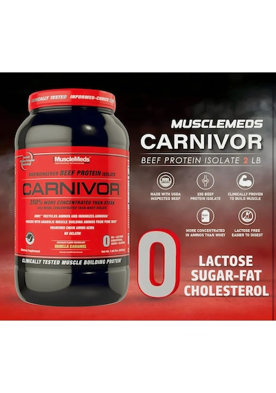 Musclemeds Carnivor Beef İsolate İzole Protein 1 Kg - 30 Servis